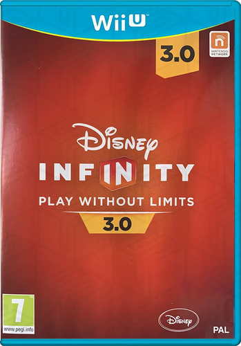 Disney Infinity 3.0, et brugt Nintendo Wii U spil med æske og indlægsseddel, tilgængelig hos SPILBOKS.