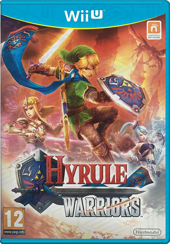 Hyrule Warriors for Nintendo Wii U, et brugt spil i god stand, komplet med æske og indlægsseddel, til salg hos SPILBOKS.