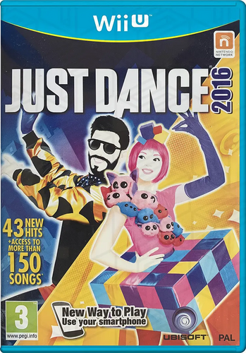 Just Dance 2016 til Nintendo Wii U, brugt spil i god stand, komplet med æske og indlægsseddel, til salg hos SPILBOKS.